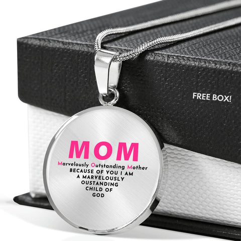 Marvelously Outstanding Mother - Circle Necklace