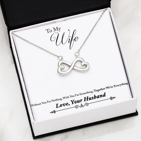 Husband to Wife Everything Interlocking Heart Necklace