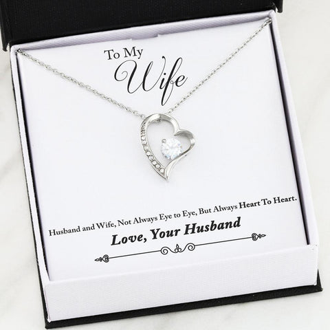 Husband to Wife Heart Forever Love Necklace